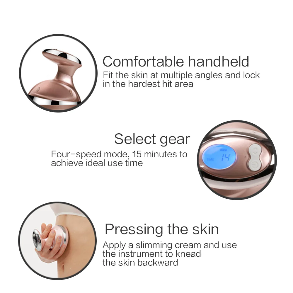 Сильная инфракрасная ультразвуковая кавитация EMS массажер для похудения тела