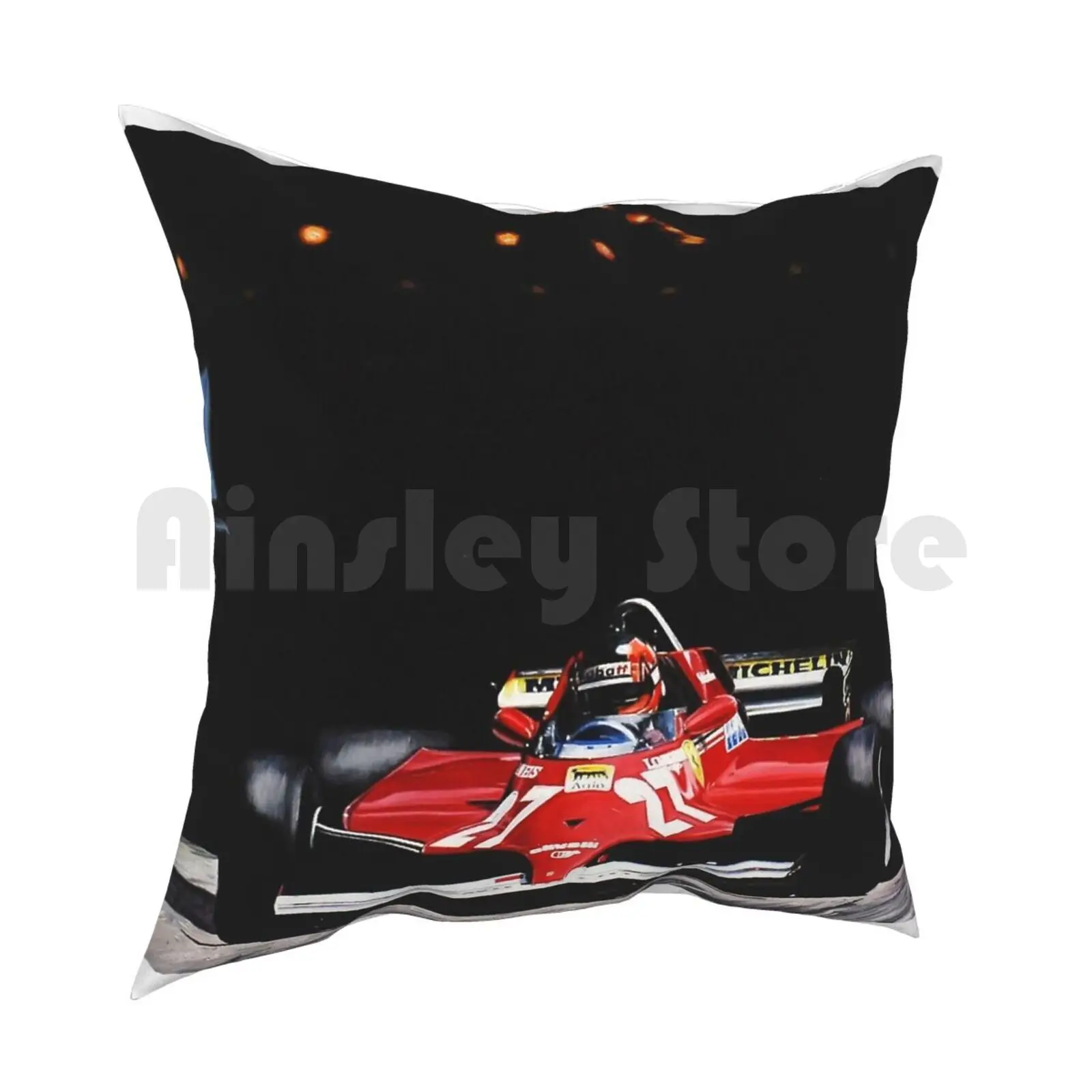 Жиля Вильнёва Гран При Монако 1981 Подушка Чехол с принтом домашняя мягкая подушка