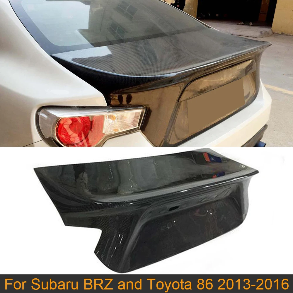

Автомобильная Задняя отделка крышки багажника для Toyota 86 Subaru BRZ 2013-2020 Автомобильная Задняя Крышка багажника Накладка из углеродного волокна