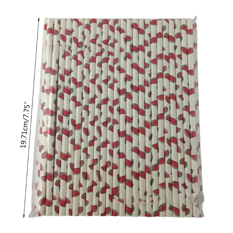 

2021 New 100 Pcs Party Paper Straws Stripe Dots Stars Disposable Paper Straws for Party Supplies Birthday Wedding Organic Paper