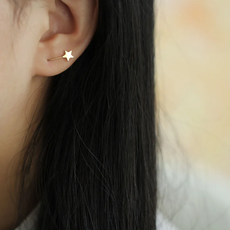 2019 новые серьги из 9k золота для женщин ювелирные изделия Длинные звезды |