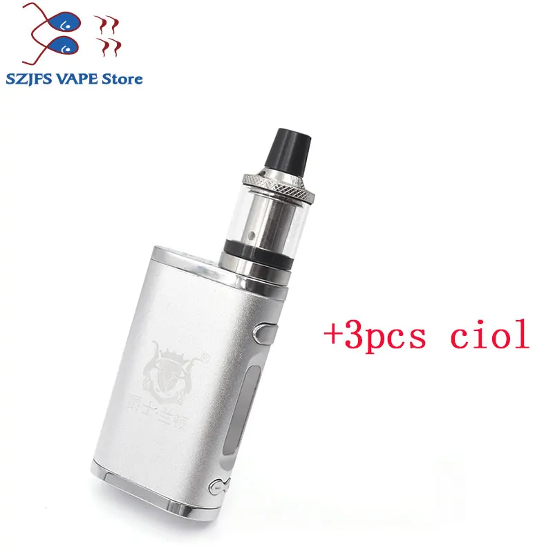 kit with 3 pcs ciol Электронная сигарета JSLD 80 Вт комплект vape встроенный аккумулятор 2000 мАч коробка мод Большой дым паровой vape комплект VS TXW 80 Вт электронная сигарета - Цвет: kit with 3 pcs ciol