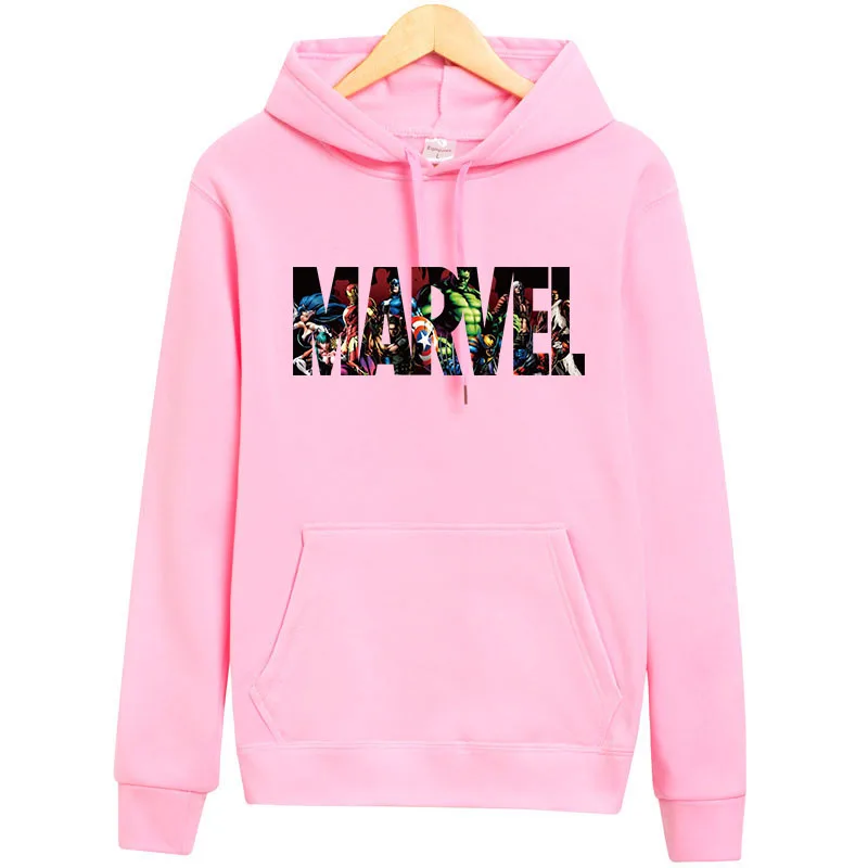 Кофты с капюшоном &quotMarvel&quot Мужская брендовая Аниме Толстовка длинным рукавом