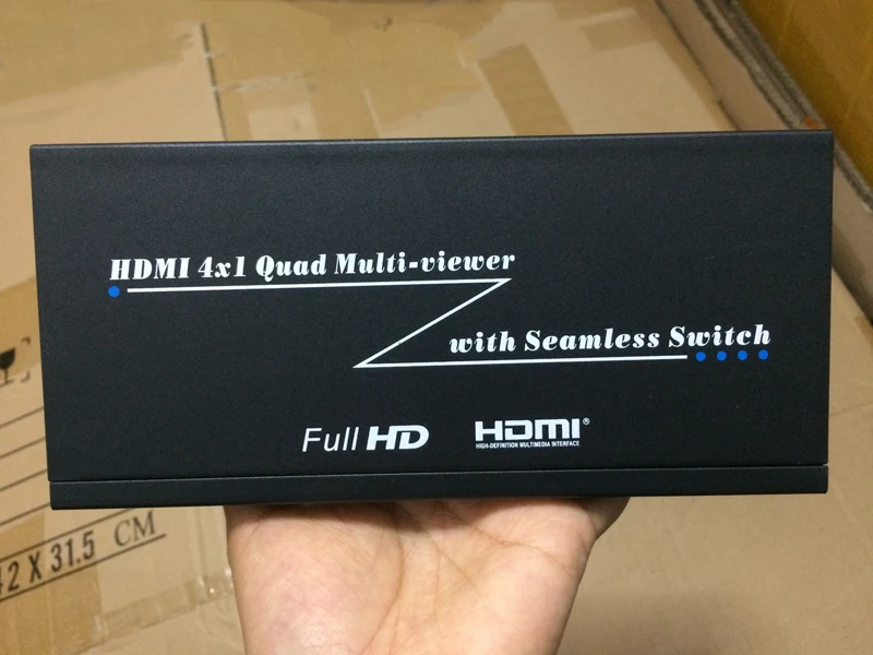 

1080P 3D 4x1 Quad Multi Viewer Seamless Switch HDMI Switcher Video Screen Splitter Converter Fr PS4 TV STB DVD PC Computer to TV