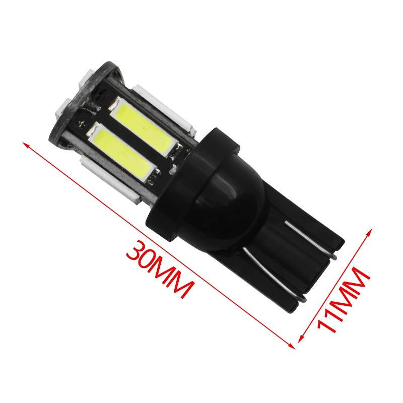 1 шт. W5W 10 7020 SMD автомобиля T10 светодиодный 194 168 Клин Замена обратный инструмент