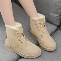 women boots winter warm snow boots women faux suede ankle boots for female winter shoes botas mujer plush shoes woman