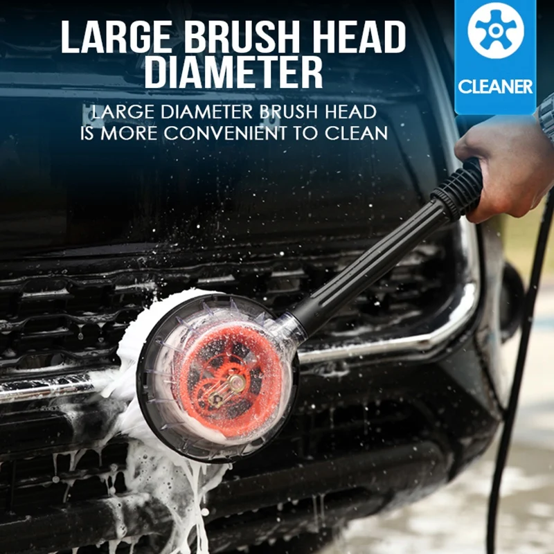 

Rotating Round High Pressure Water-Gun Cleaning Car Wash Brush for Karcher