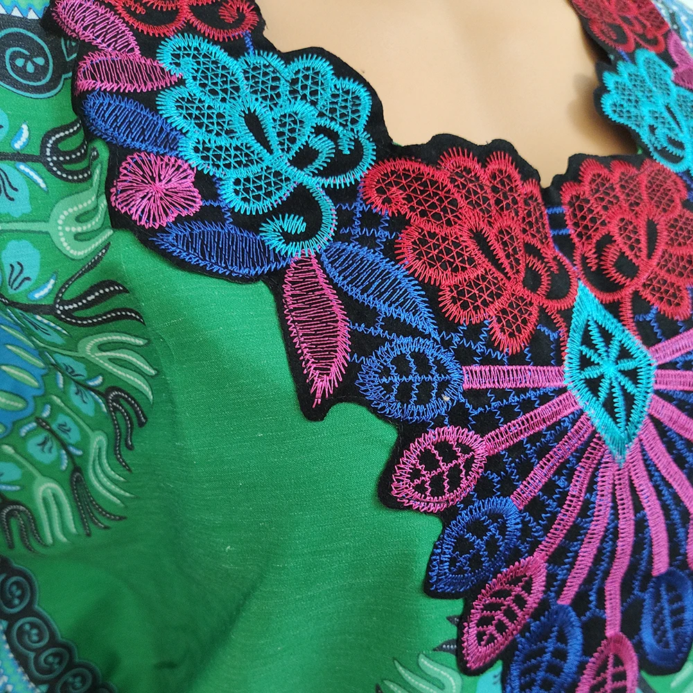 

New African Dresses For Women Indie Folk Dashiki Fashion Traditional Print Maxi Robe Africaine Femme american clothing