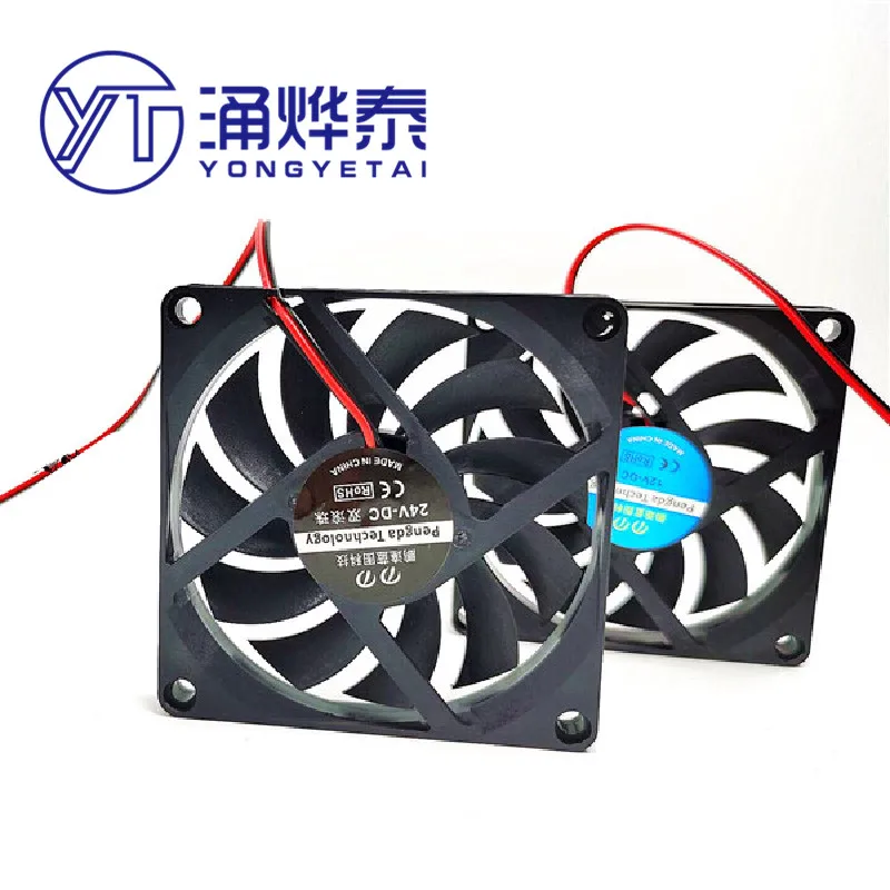 

YYT Mute 8010 cooling fan 80*80*10MM USB 5V12V24V 8CM computer case double ball bearing oil bearing