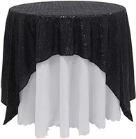 1pcs 60cm round sequin tablecloth table cover solid color table cloth for christmas birthday wedding party hotel home decoration
