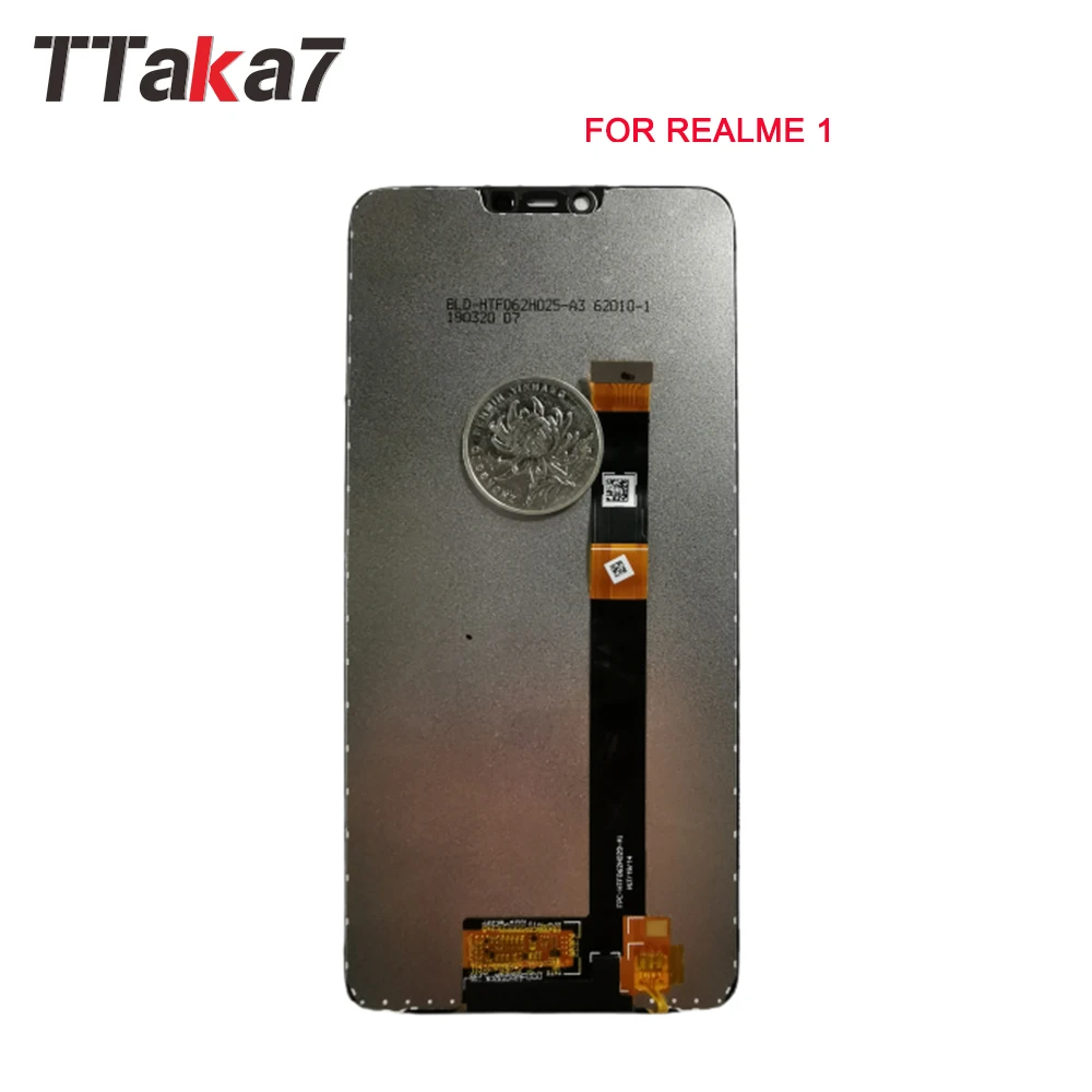 Для Realme 1 полный ЖК-дисплей кодирующий преобразователь сенсорного экрана в сборе