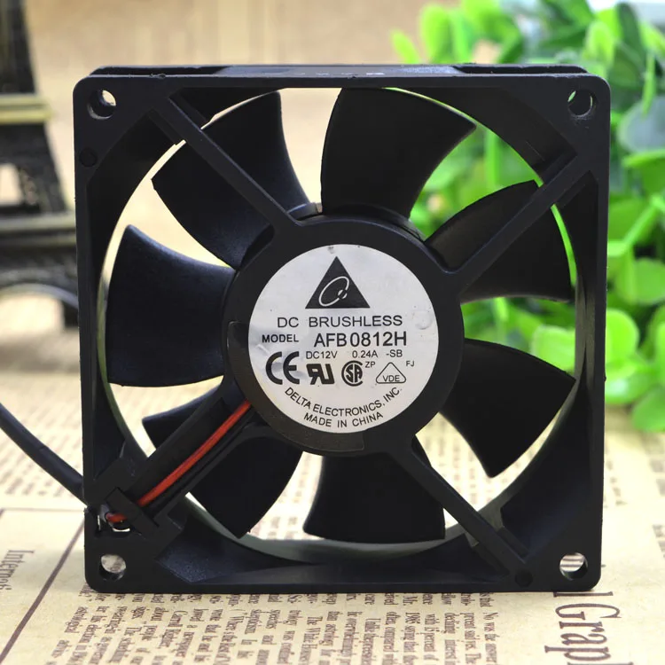 

Brand new original 8cm 8025 double ball cooling fan 12V 0.24A AFB0812H 2 line