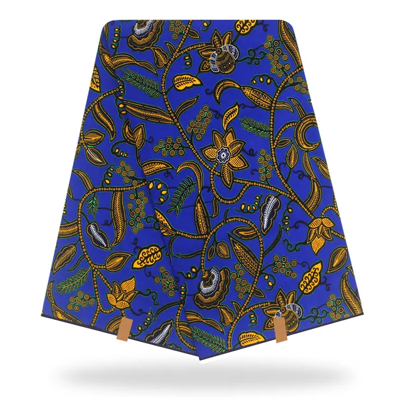 Royal Blue Veritable Wax african nigerian ankara wax printed cotton fabric 100% Cotton guarantee real SP004 | Дом и сад