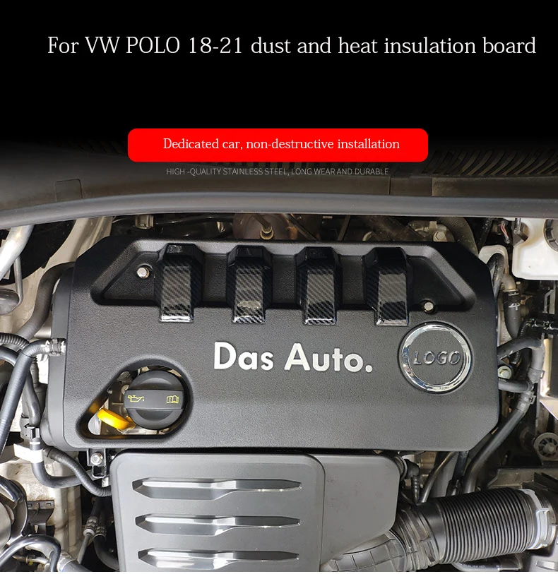 

Пыленепроницаемая, теплоизоляционная и шумоподавляющая панель для VW Volkswagen Polo 2018-2021, крышка двигателя, автозапчасти