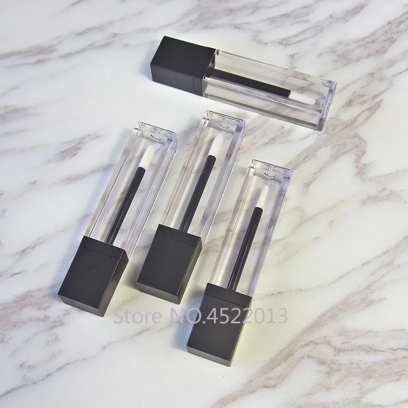 

Square Clear 7ml Empty Cosmetic Lip Gloss Tube Lips Balm Bottle Brush Container Mini Refillable Bottle Lipgloss Tube 10/30/50pcs