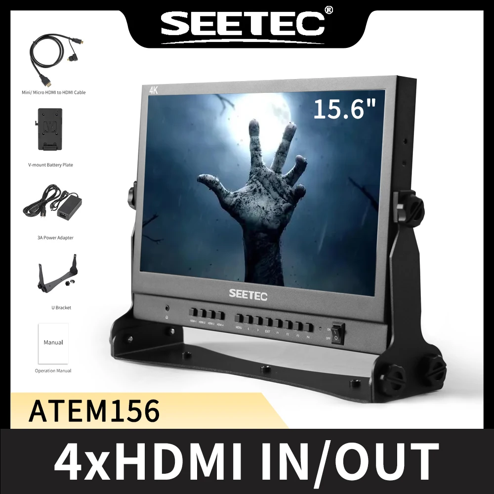SEETEC ATEM156 5 5-дюймовый телефон монитор с 4 входами HDMI ATEM Mini | Электроника