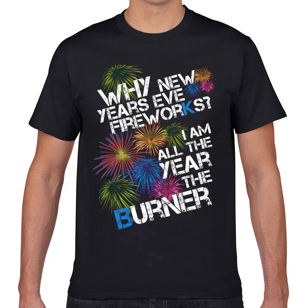 

Tops T Shirt Men new years eve 20 Humor White Geek Short Male Tshirt fa004