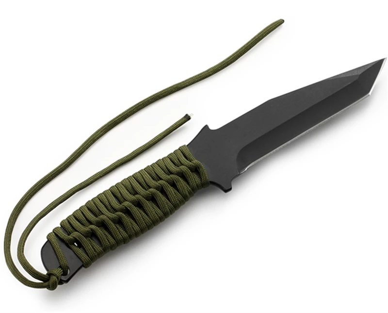 Нож с фиксированным лезвием 8CR13MOV стальные Прямые ножи и футляр для самообороны