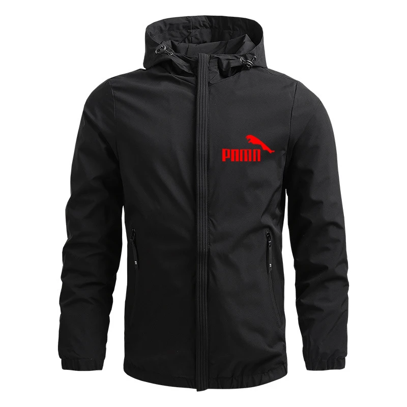 

2020 winter new jacket men's lightweight hooded zipper waterproof windproof sunscreen jacket fashion jacket outdoor sportswear
