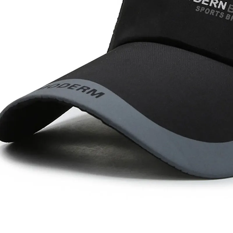 

Outdoor Sport Running Baseball Mesh Hat Men Quick-drying Summer Visor Cap Adjustable Snapback Hats New Casual Caps Hip Hop