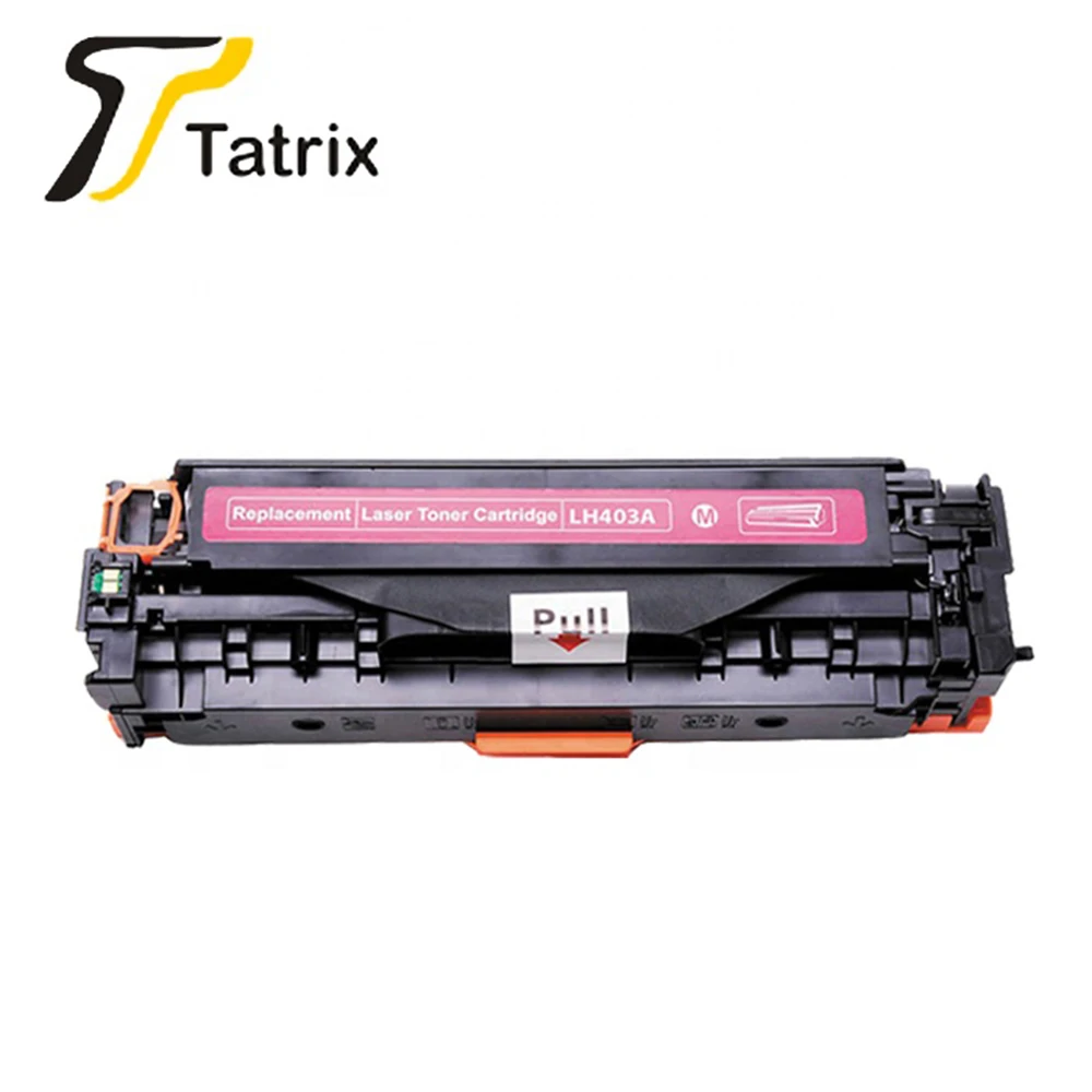 TATRIX CE400X CE401C CE402M совместимый цветной картридж с тонером 400 401 402 403 для hp Laserjet Enterprise