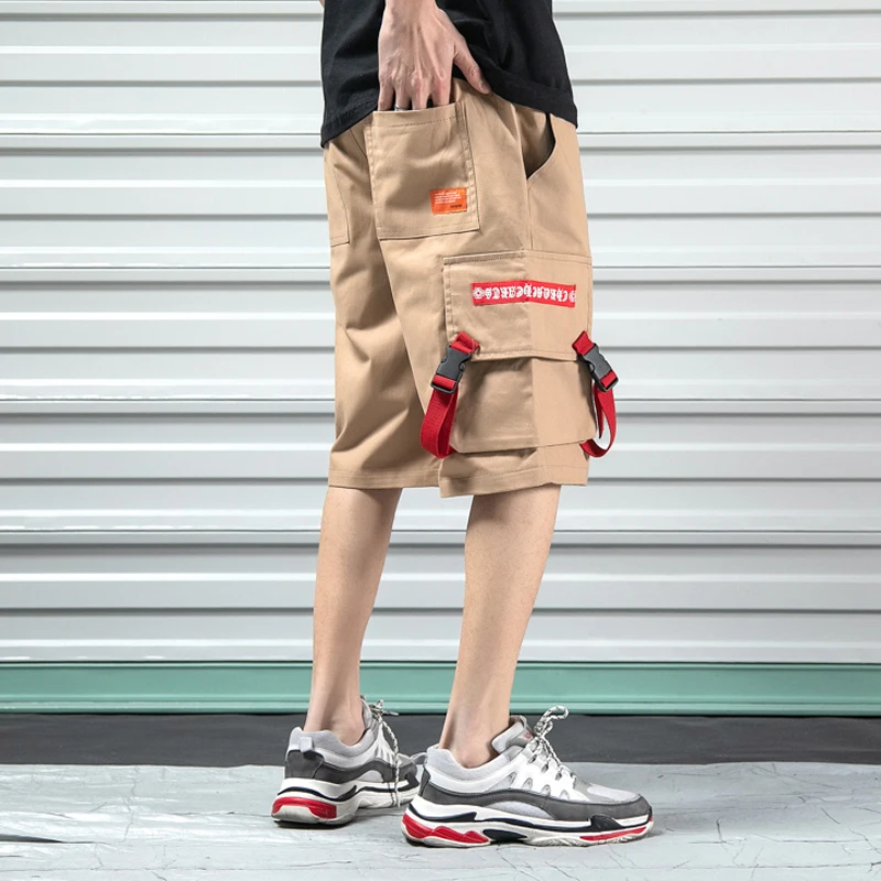 Шорты мужские до колена уличная одежда модные короткие штаны с принтом в стиле