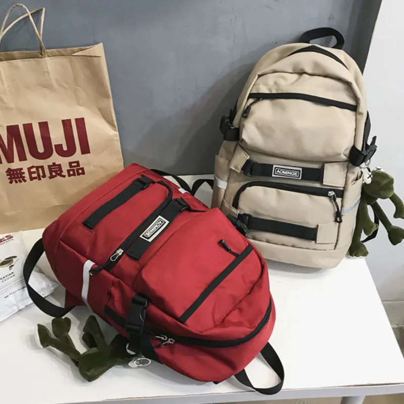 

Female Vintage School Bags For Teenage Girls 2020 Nylon Travel Backpack Women Mochilas Sac A Dos Ladies Laptop Men Bag Pack