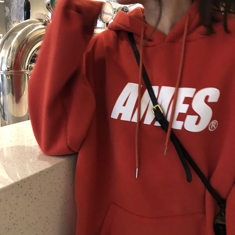 

Velvet Padded Thickened Sweater Female Hooded