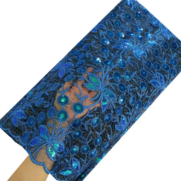 Lake blue lace Двойная сетка, кружевная ткань, последние французские кружевные ткани для aso ebi свадебных платьев, кружевная ткань - Цвет: Lake blue lace