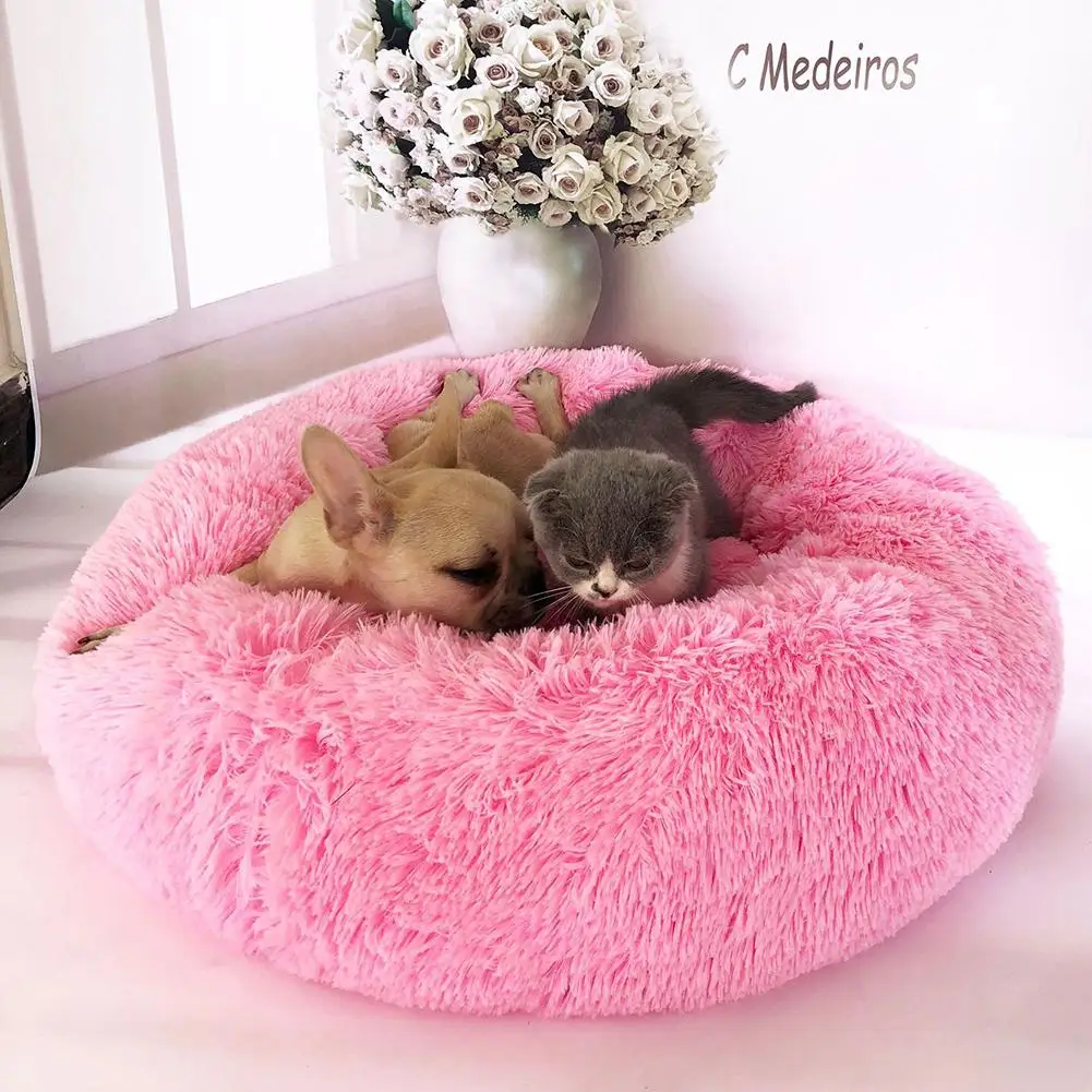 Собака кровать для собаки аксессуары мягкая зимняя маленькая собачья пещера