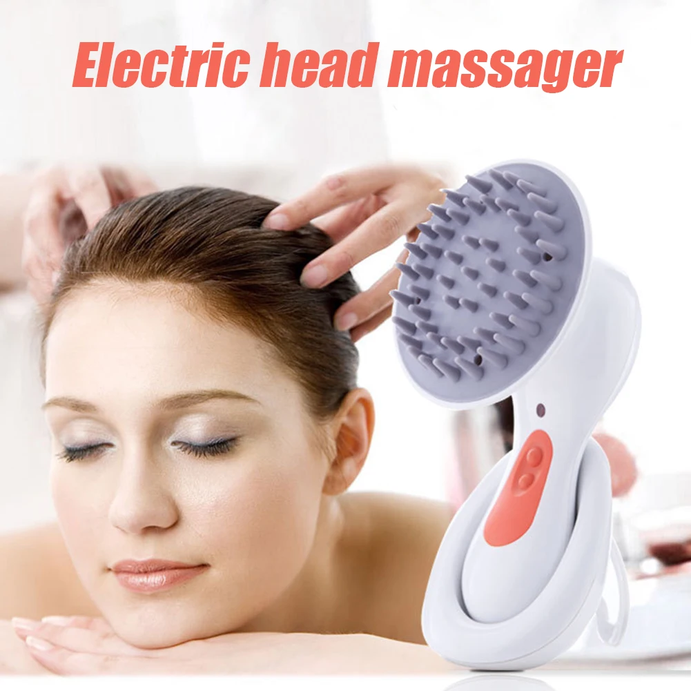 

Электрический массажер для головы расческа беспроводной Расческа для кожи головы массажер для тела Расслабление Водонепроницаемая щетка ...