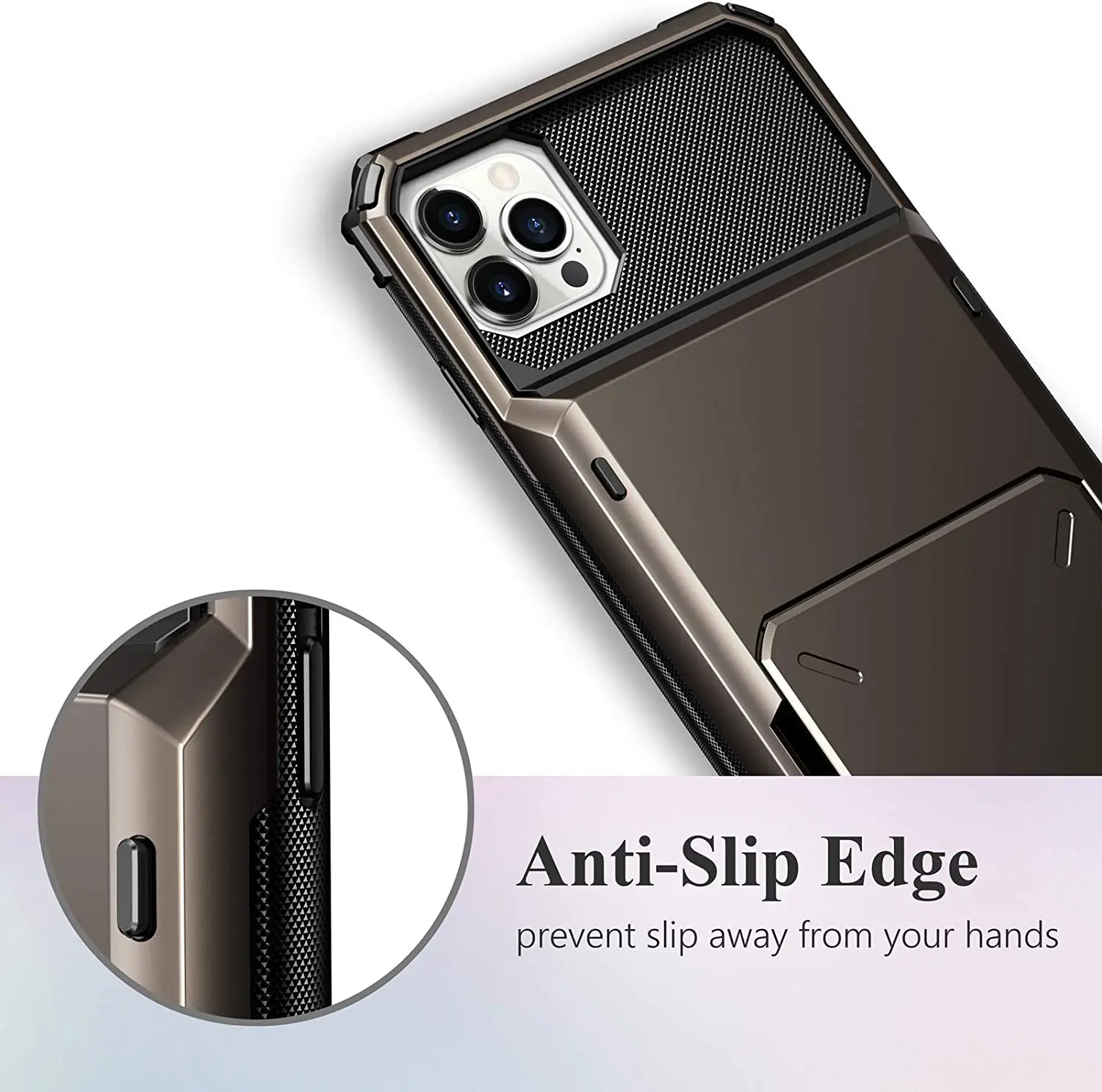 Business Armor Slide Wallet Card Slots Holder Cover for iPhone 12 Mini 12 11 Pro Max 7 8 Plus X XS Max SE 2020 Case Phone Cases