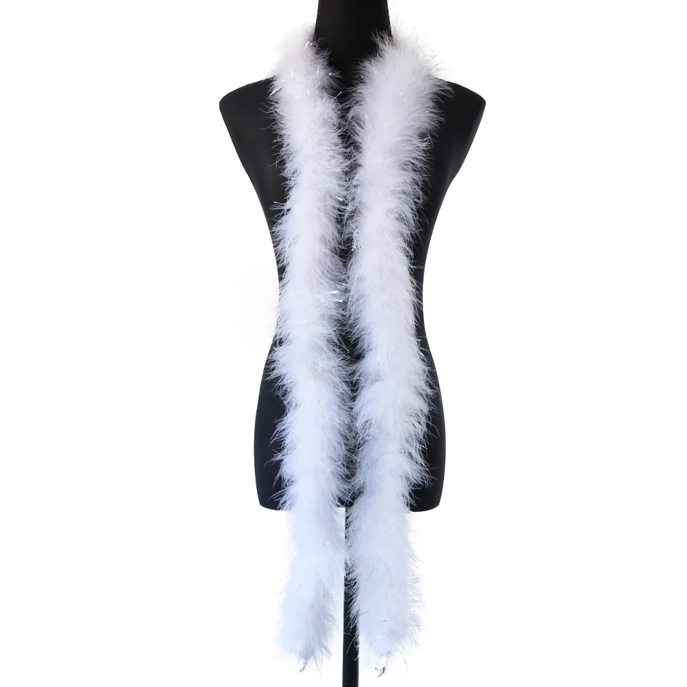 

Fluffy White Turkey Feathers Boa 30 Gram Marabou Feather Scarf Wedding Clothes Decoration Shawl Sewing Accessories Plumes Crafts