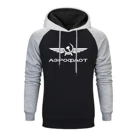 Аэрофлот Cccp авиация СССР Россия ВВС Реглан Толстовка с капюшоном Casaul зимний флисовый пуловер спортивный костюм уличная одежда