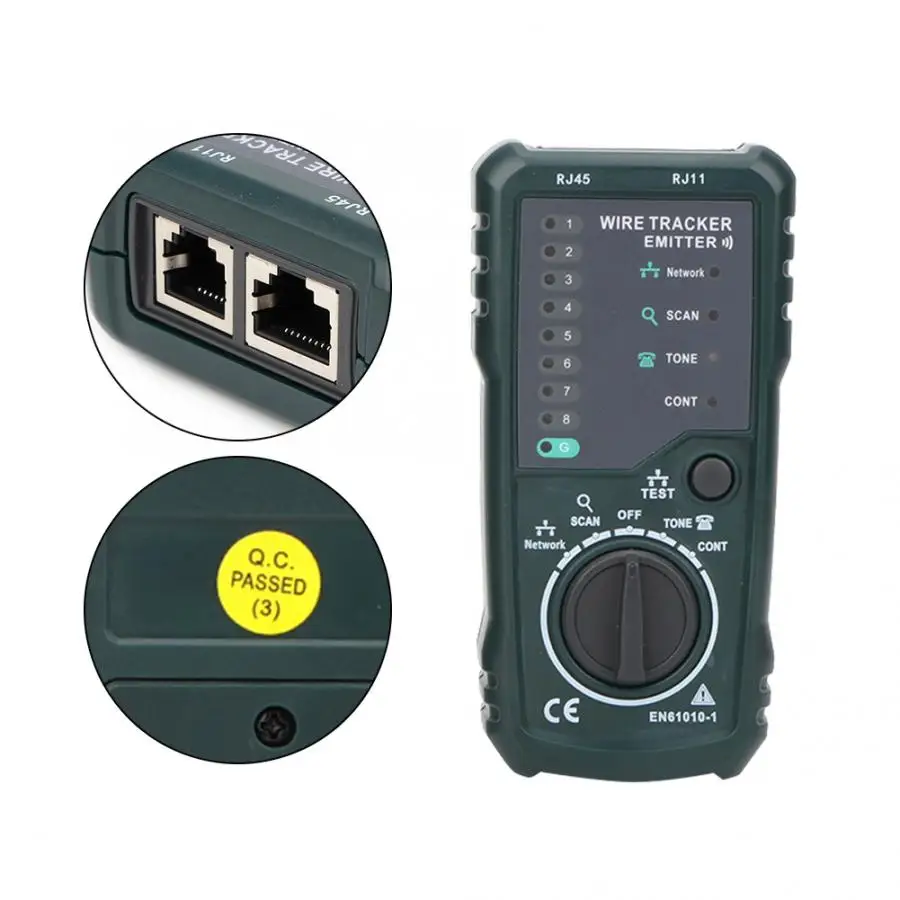 Тестер кабеля телефонной сети FY868 измеритель цепи RJ45 RJ11 Lan|Искатели автоматических выключателей| |