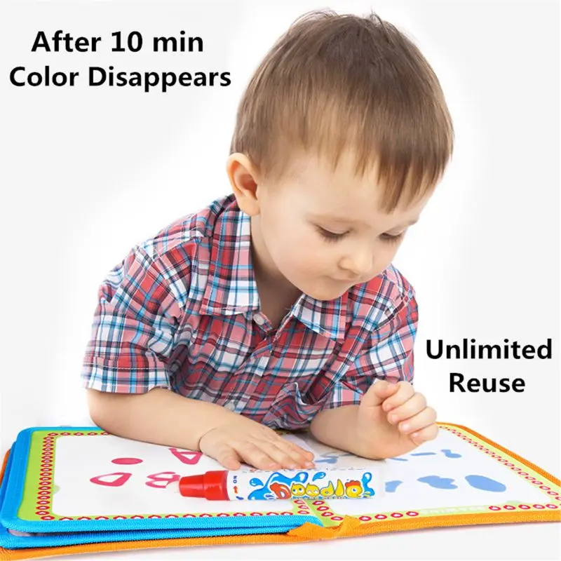 

Portable Water Drawing Book & Magic Pen Travel Doodle Book Reusable