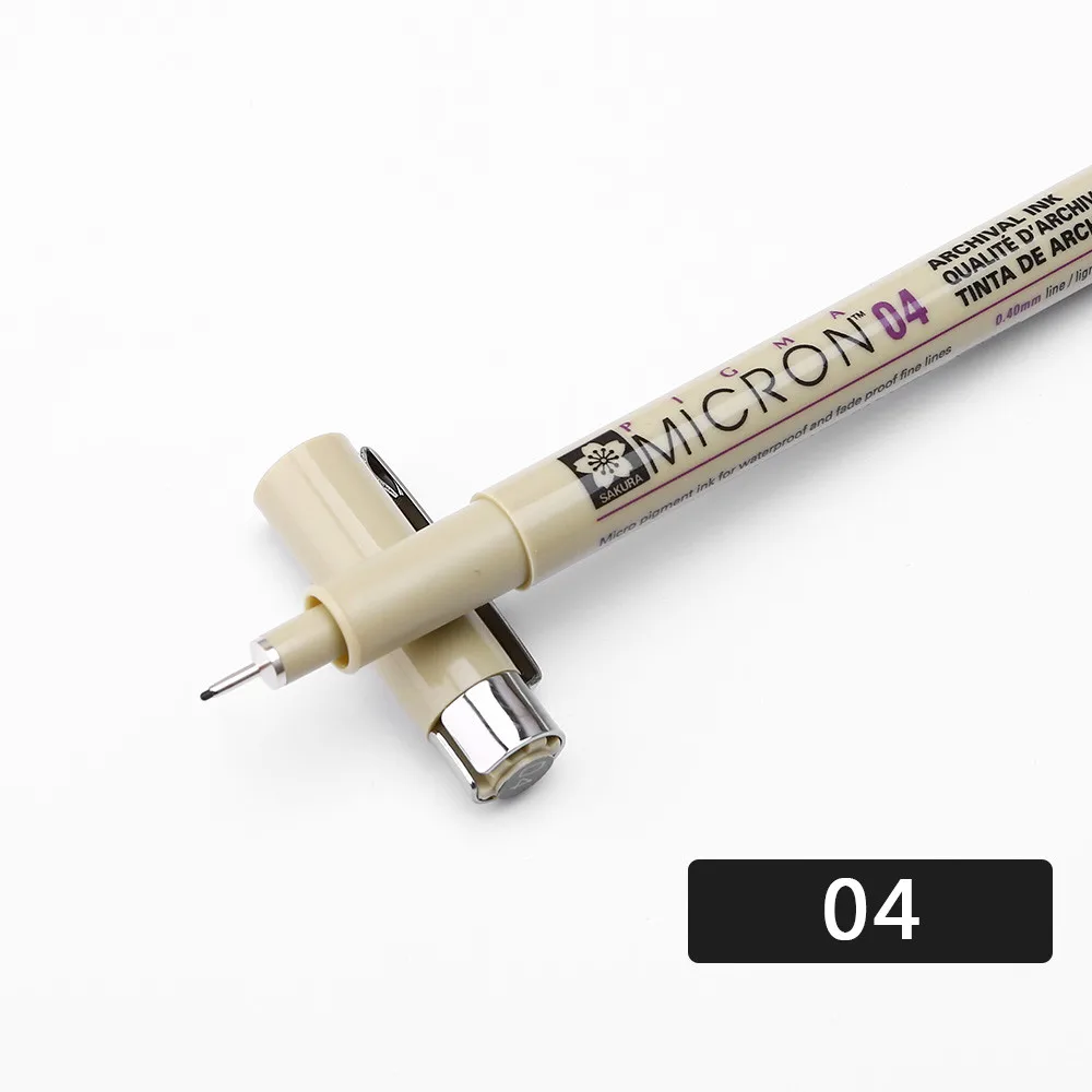 04 Sakura ручка Pigma micron Neelde мягкая кисть Ручка для рисования Лот 005 01 02 03 04 05 08 1,0 кисть художественные маркеры - Цвет: 04