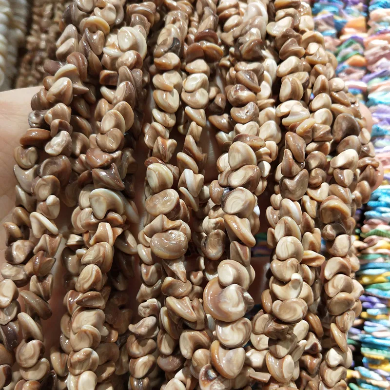

Бусины из натуральной ракушки, бусины в форме неровных ракушек для изготовления ювелирных изделий, браслетов, ожерелий «сделай сам», аксесс...