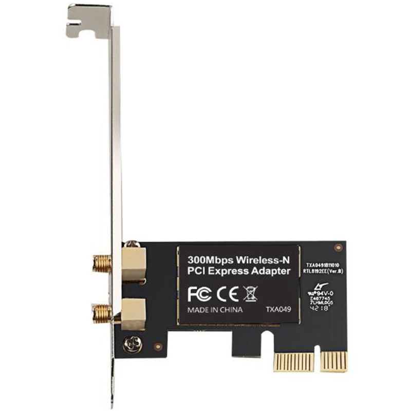 Двухдиапазонный PCI E Wi Fi Беспроводной карта адаптер 2 4 ГГц 300 Мбит/с конвертер