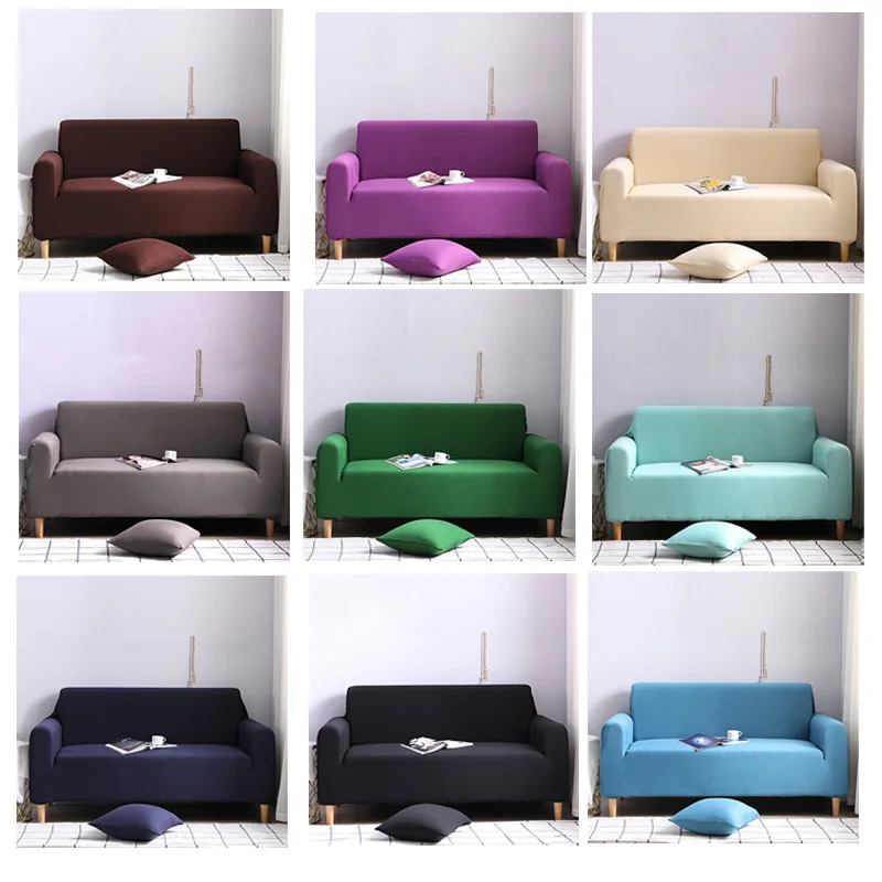 Эластичный универсальный чехол для дивана нескользящий из спандекса