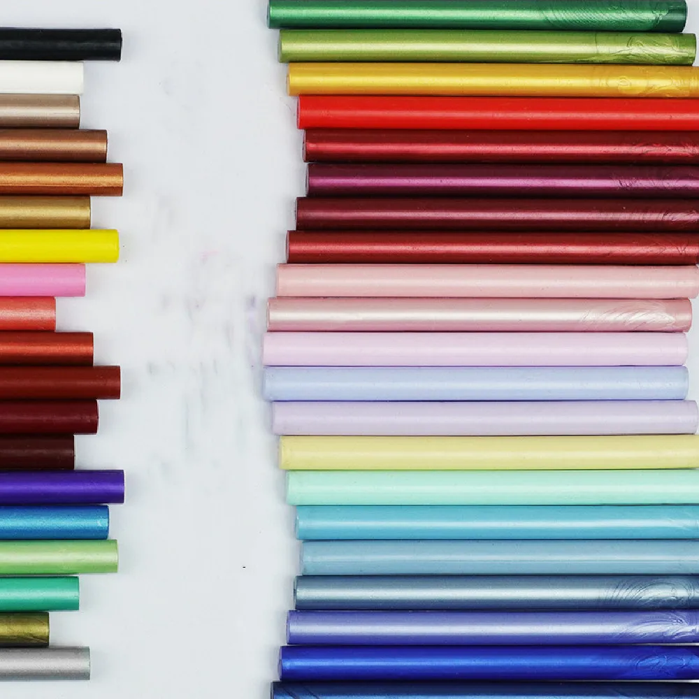 

10pcs 25 colors Vintage Retro Sealing Wax Seal Dedicated Beeswax Stick Strips Paint Stamp Rod Wax Grip Mount for Stamps