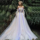 Без бретелек разноцветный Тюль Ruched бальное платье свадебное платье со съемными одежда с длинным рукавом с блестящими пайетками внутри свадебные платья