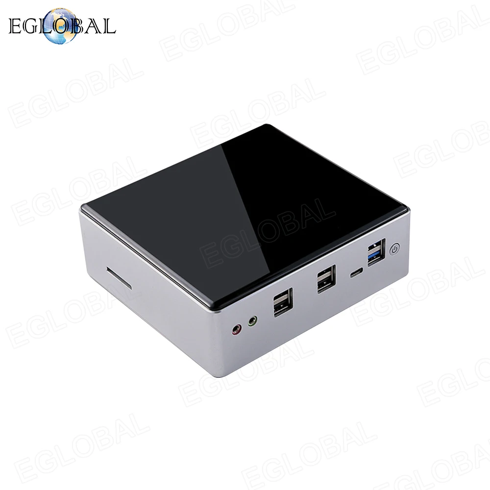 Мини ПК Eglobal 8 го поколения игровой Intel i7 8550U i5 8250U Barebone 2 * DDR4 Windows 10 NUC настольный