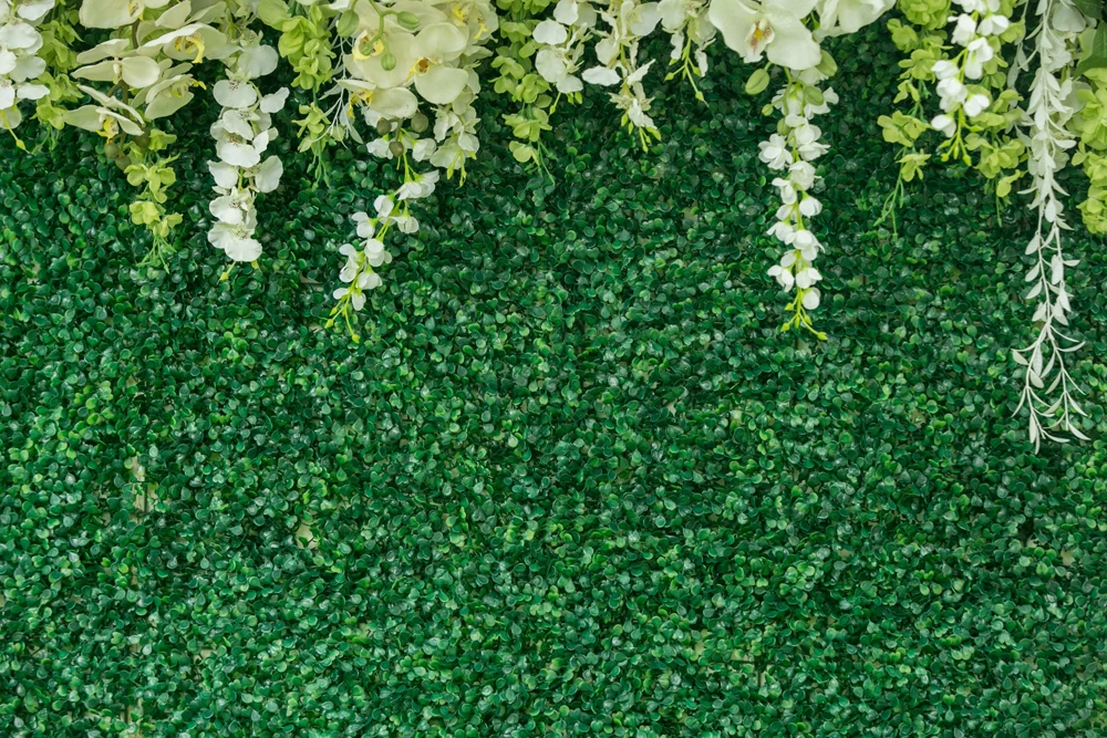 

BEIPOTO Bridal Shower Decoration White Flower Green Leaf Photo Backdrops Floral Wedding Party photography Backgrounds B-239