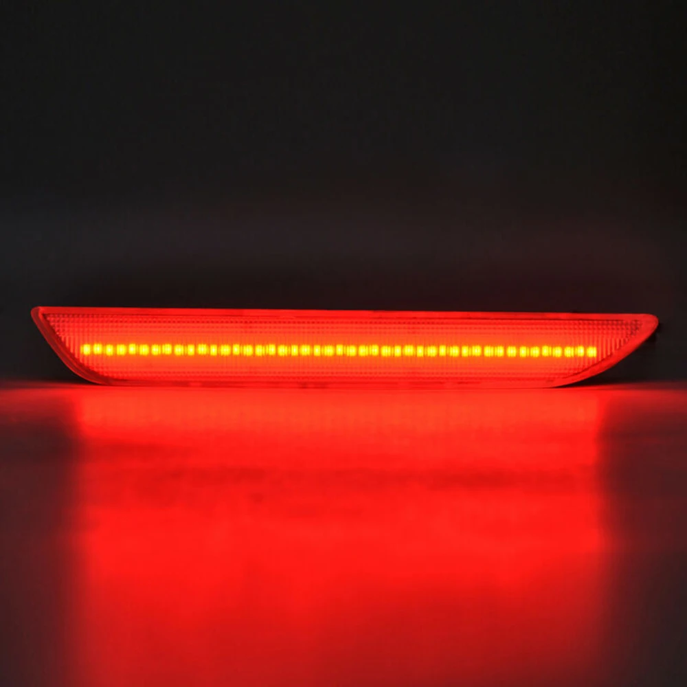 

Set Side Marker Light Transparent Bulb For Ford Mustang 2015-2018 LED Parking Rear Red
