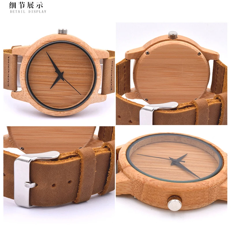 

Wood Lover Watch Men Handmade Full Wooden Creative Women Watches Brown New Fashion Quartz Clock Christmas Gift