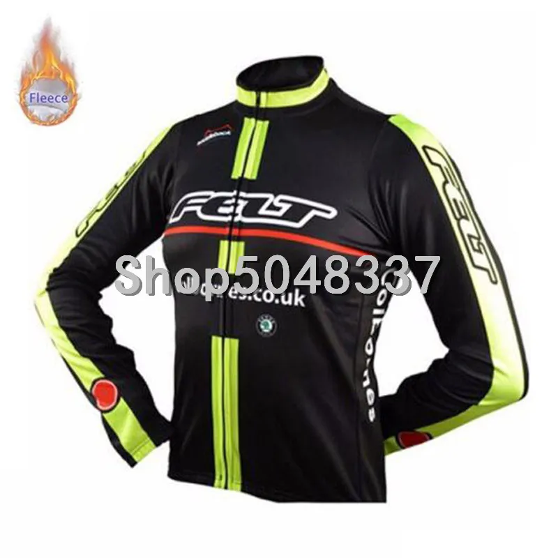 Войлок 2019 Мужская профессиональная команда Велосипедная одежда зимняя