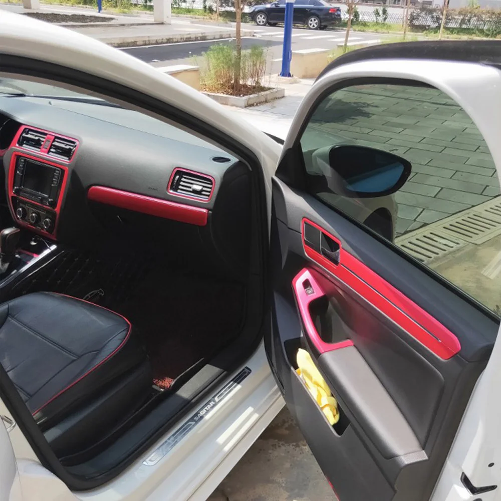 Для Volkswagen Jetta 2015-2018 внутренняя Центральная панель управления дверная ручка 5D