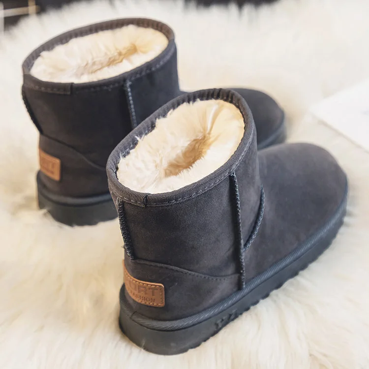 

Snow Boots Women 2023 New Thick Velvet Large Size Winter Fashion Warmth one-step Short Boots Cotton Shoes Women's Cotton Shoes