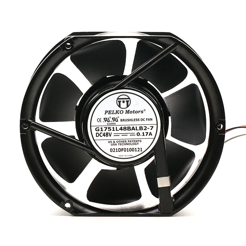 Вентилятор охлаждения для pelko G1751L48BALB2 7 48V 0 17 a 17251 с двойным шаровым медным